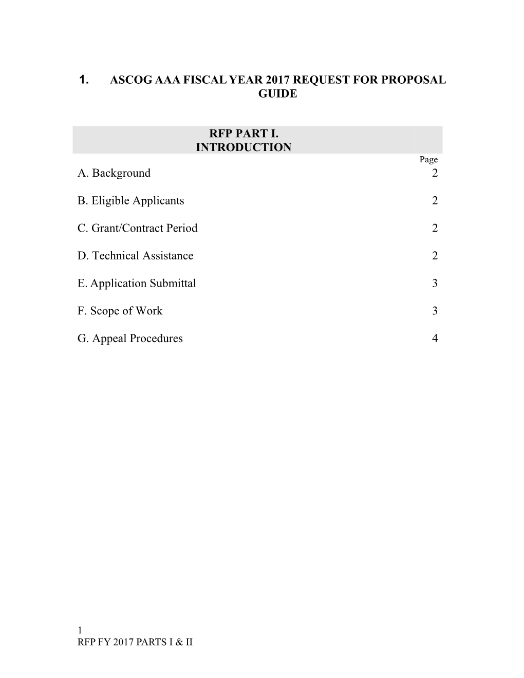 ASCOG AAA RFP 2017 Parts I II