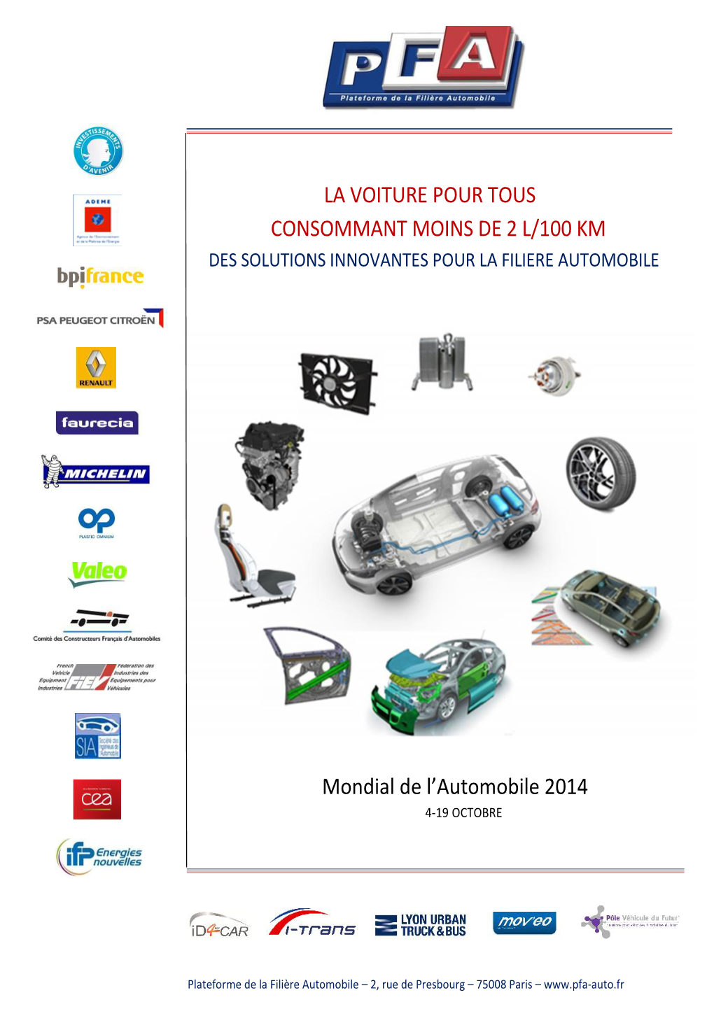 La Voiture Pour Tous Consommant Moins De 2 L/100 Km Des Solutions Innovantes Pour La Filiere Automobile