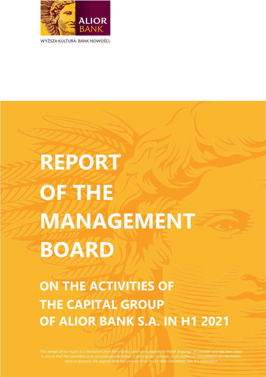 Report of the Management Board