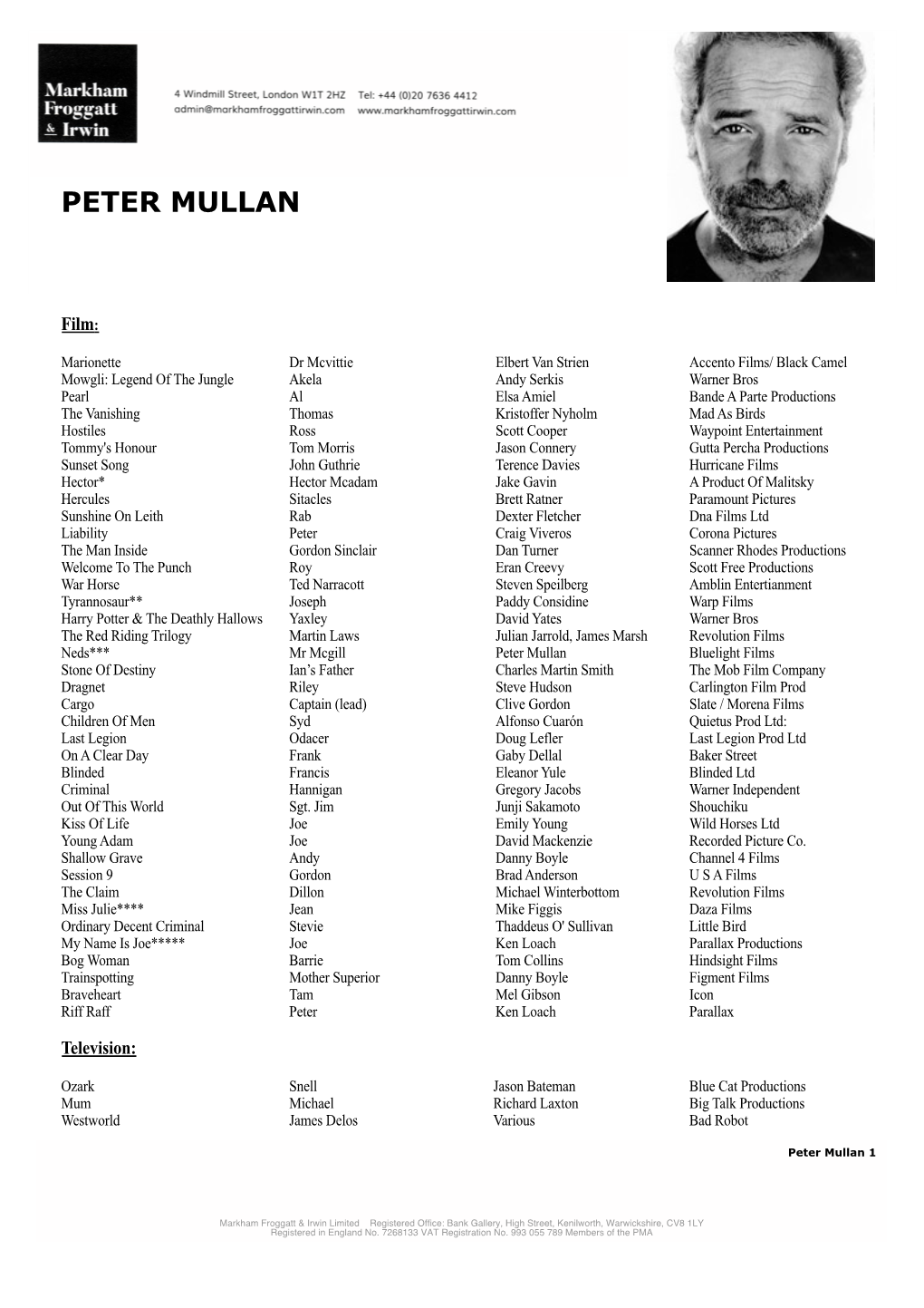 Peter Mullan