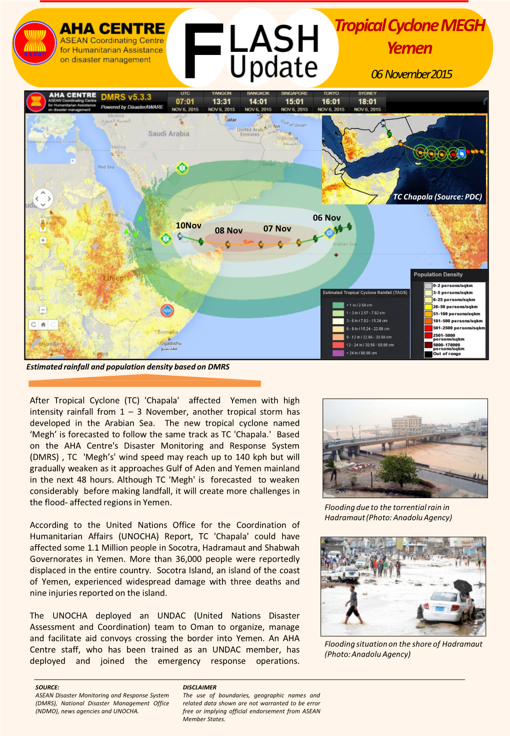 Tropical Cyclone MEGH Yemen