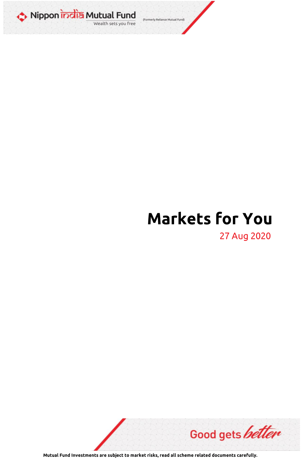 Markets for You 27 Aug 2020