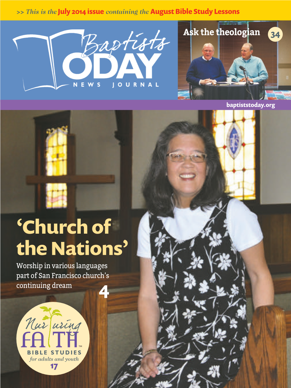 July 2014 Issue Containing the August Bible Study Lessons