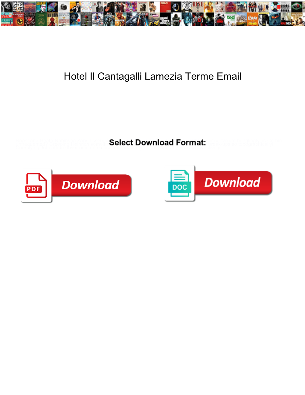 Hotel Il Cantagalli Lamezia Terme Email