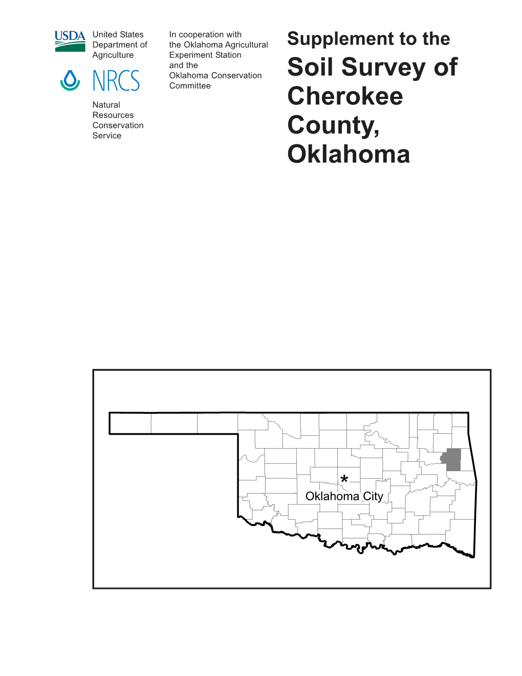 Supplement to the Soil Survey of Cherokee County, Oklahoma