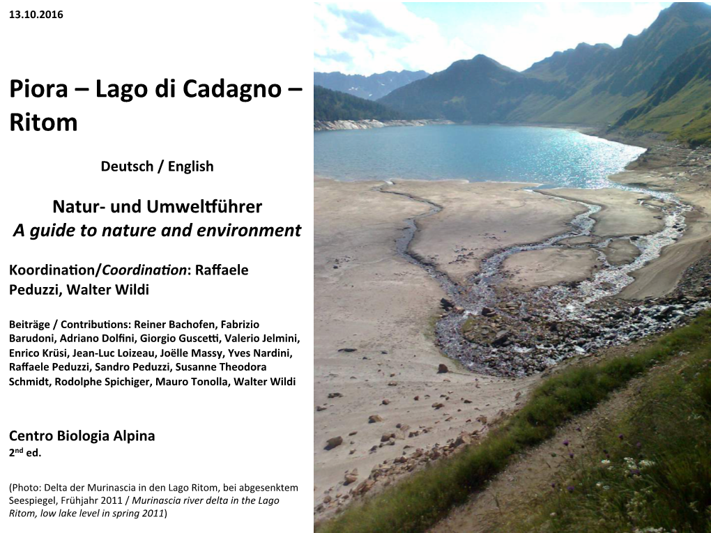 Lago Di Cadagno – Ritom