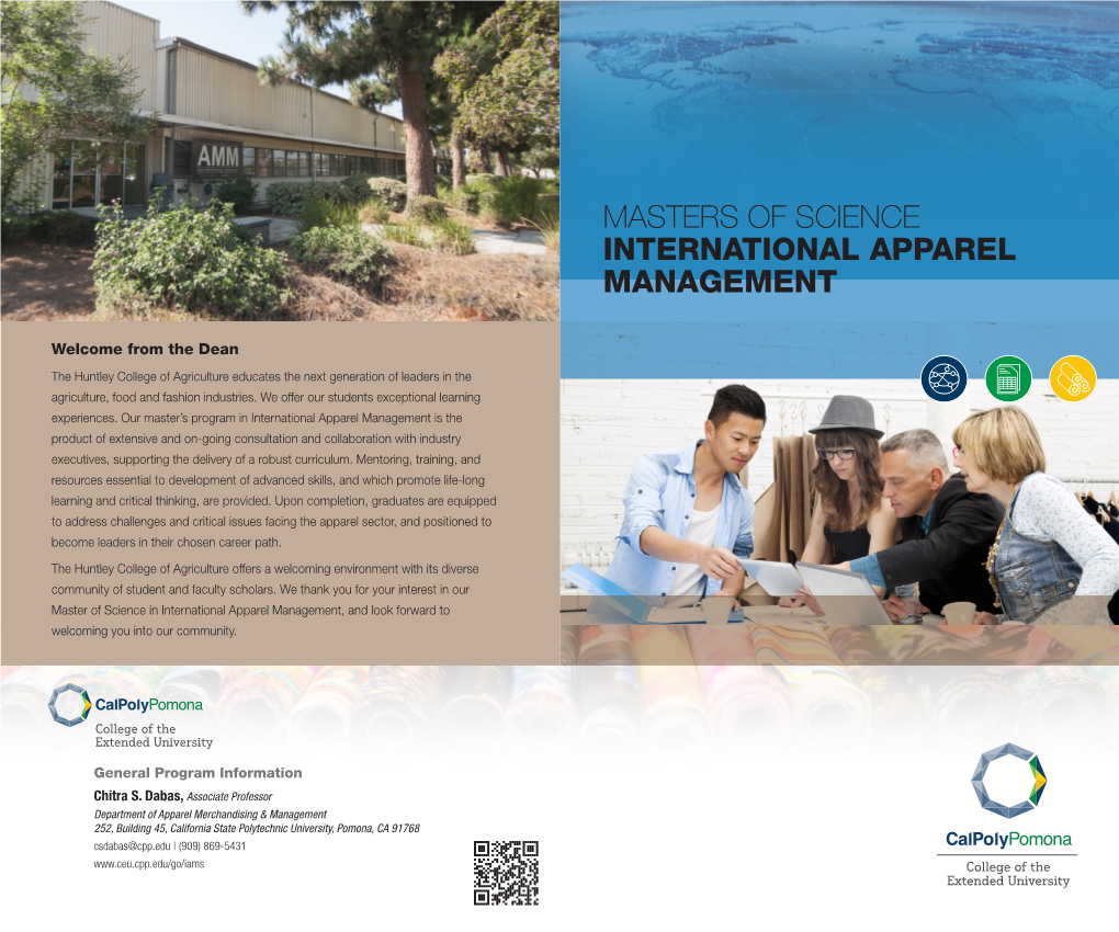 Masters of Science International Apparel Management