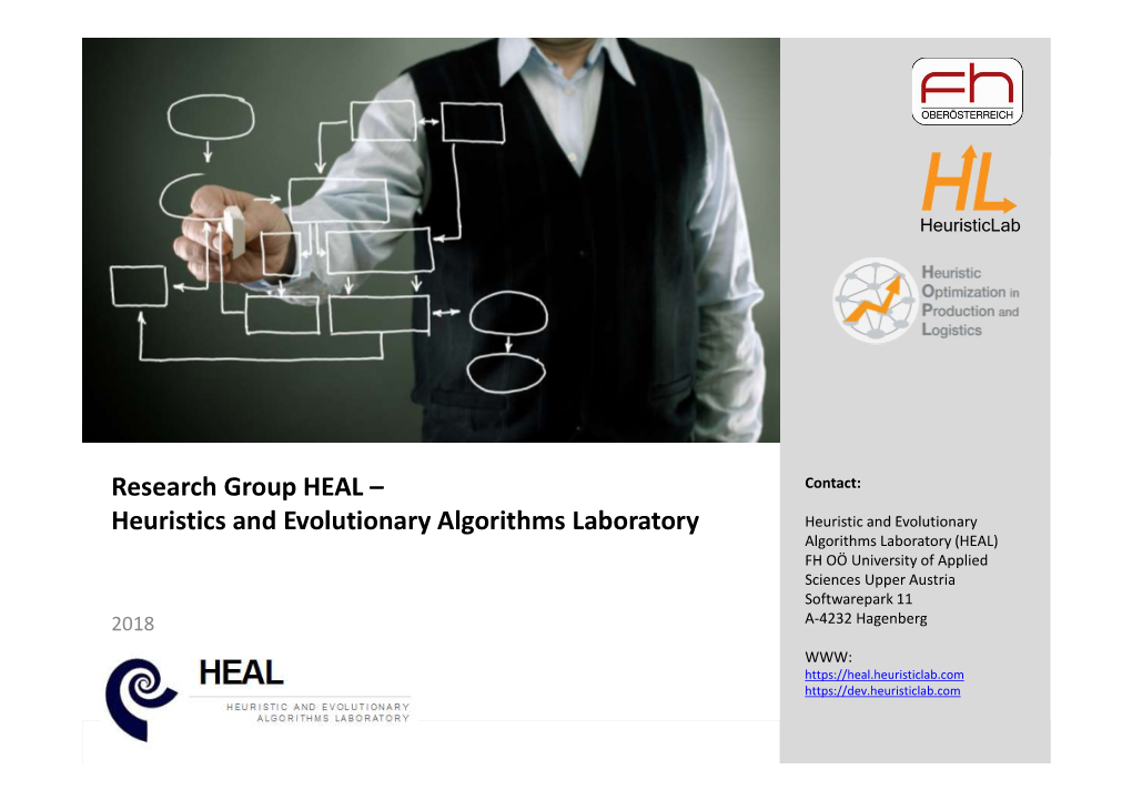 Research Group HEAL – Heuristics and Evolutionary Algorithms Laboratory