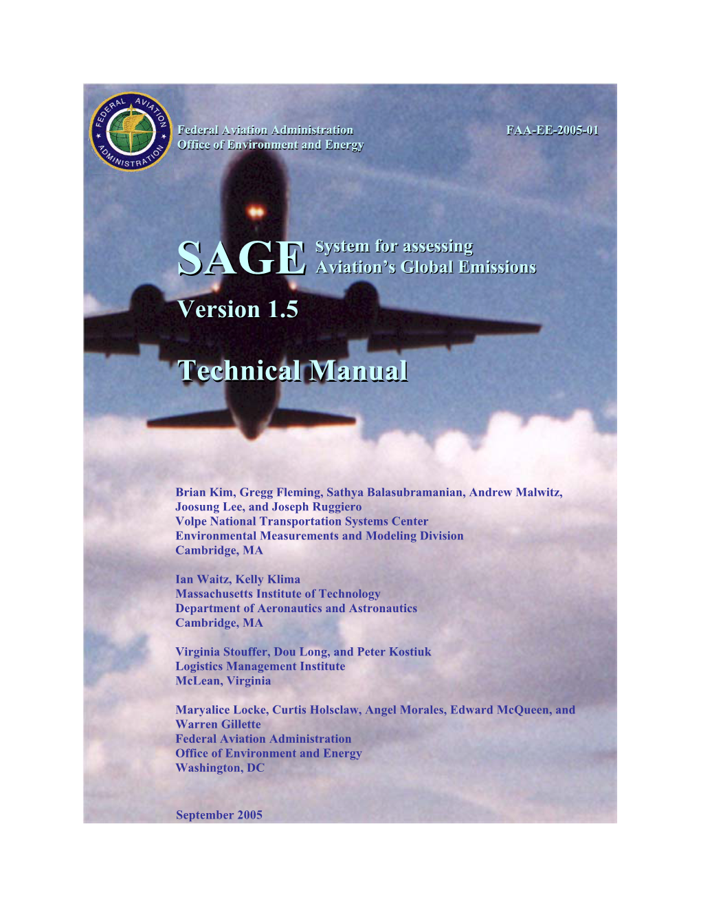 SAGE Version 1.5 Technical Manual