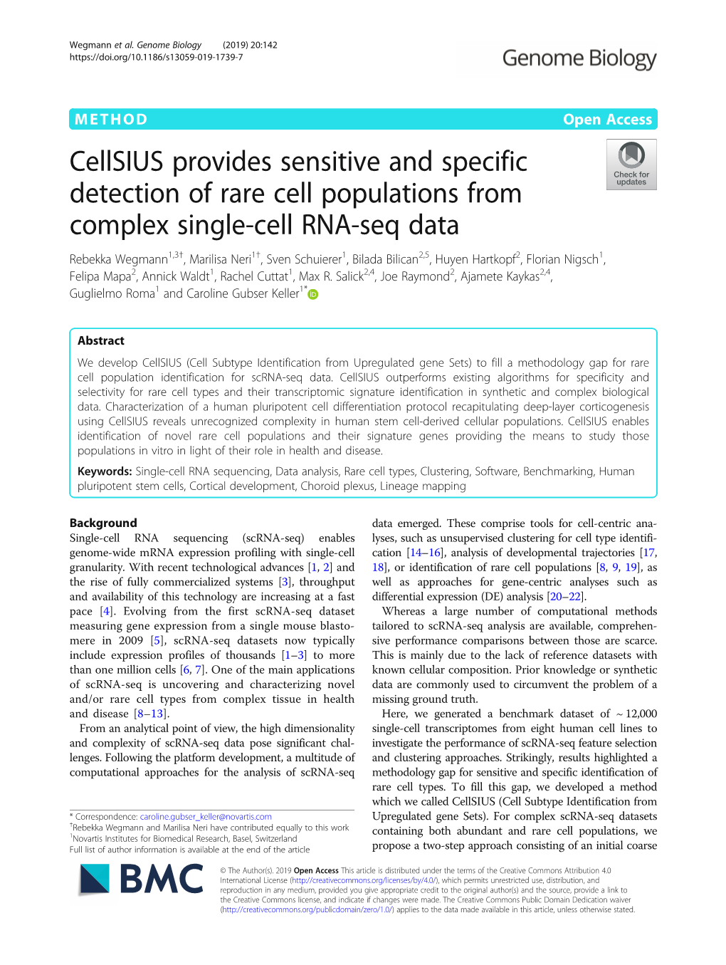 Cellsius Provides Sensitive and Specific Detection of Rare Cell