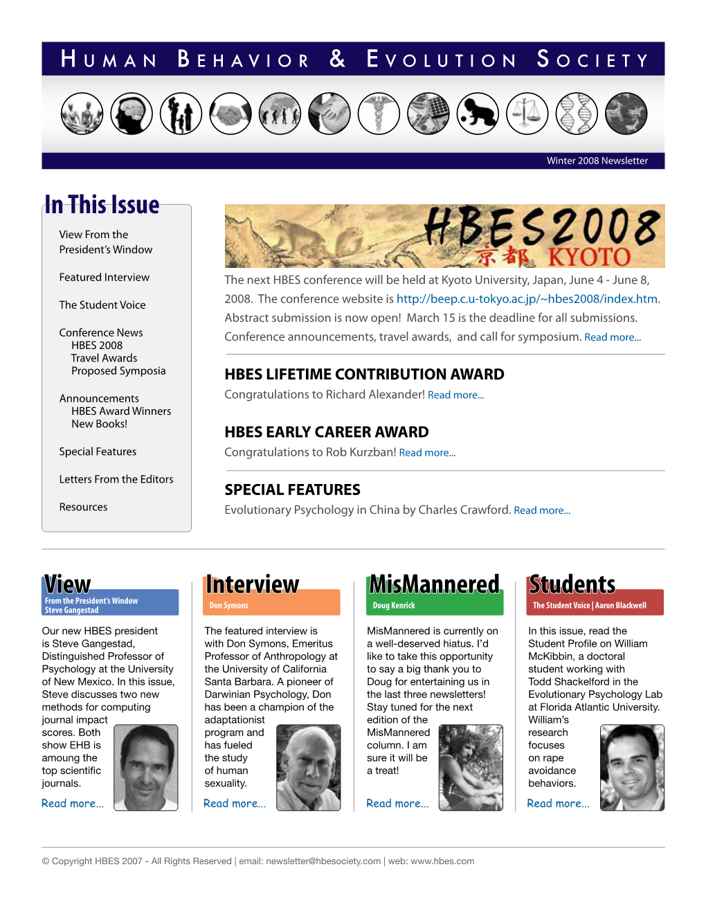 Download the Winter 2008 Newsletter