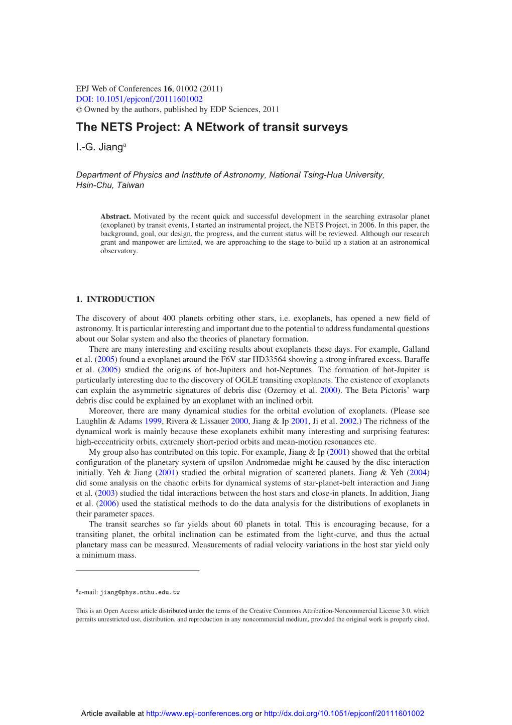 A Network of Transit Surveys