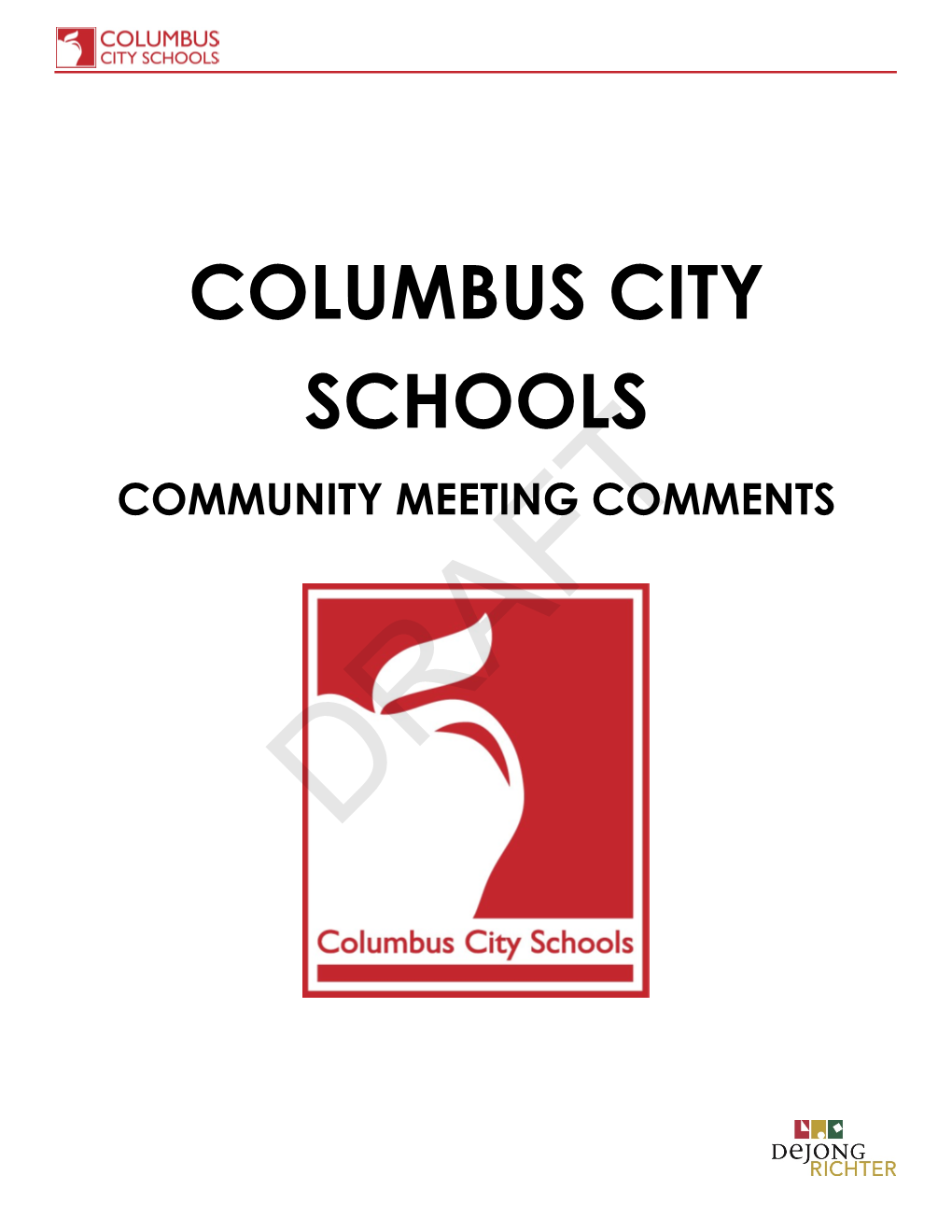 Columbus City Schools Community Meeting Comments