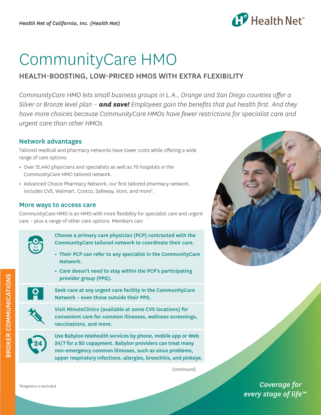 Communitycare HMO HEALTH-BOOSTING, LOW-PRICED HMOS with EXTRA FLEXIBILITY