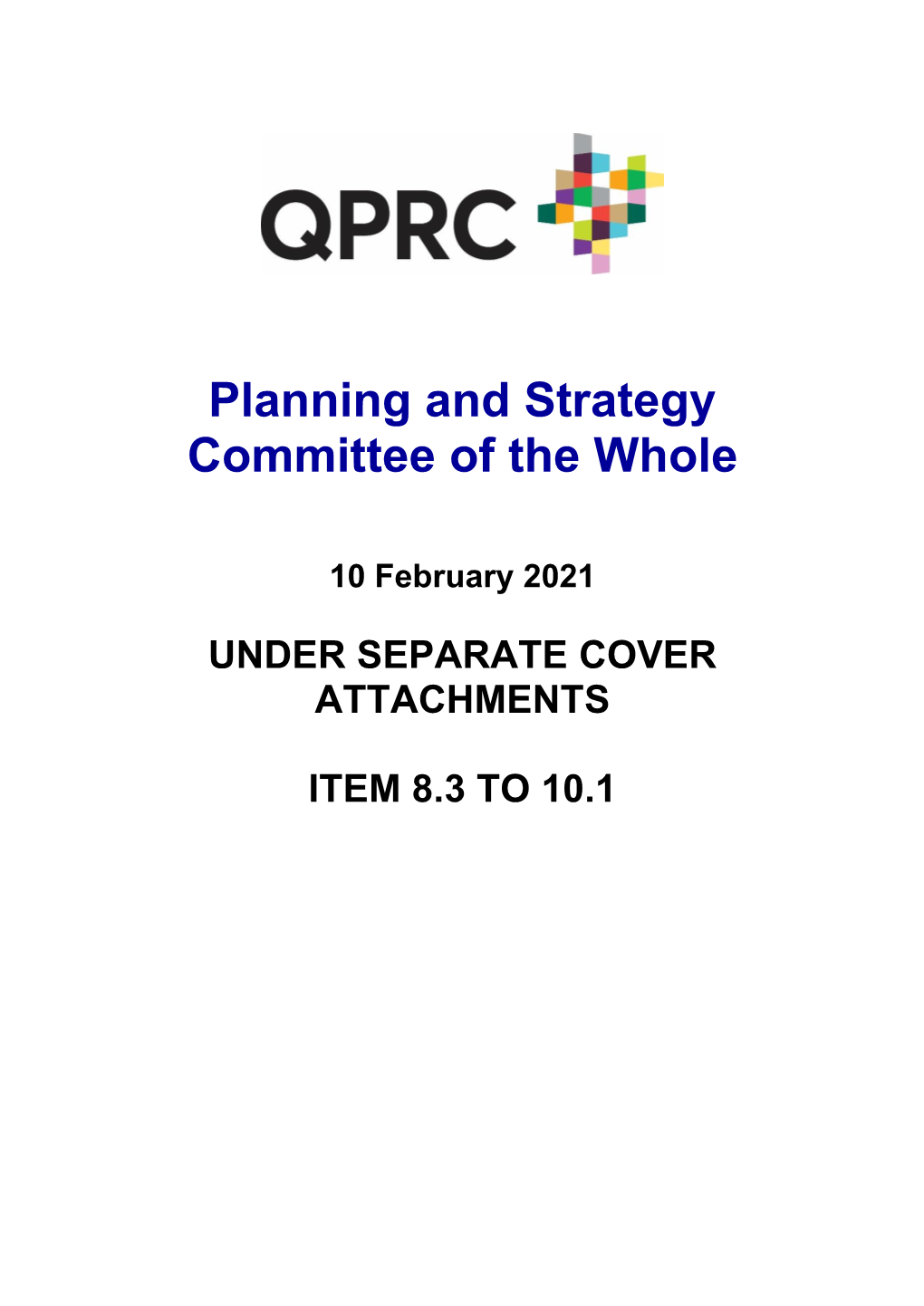 Planning and Strategy Committee of the Whole