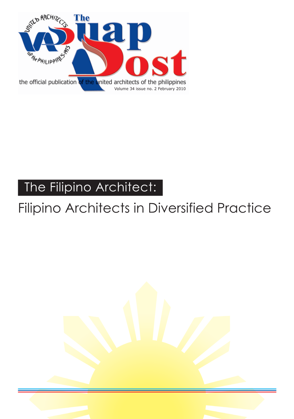 Filipino Architects in Diversified Practice Report Theme