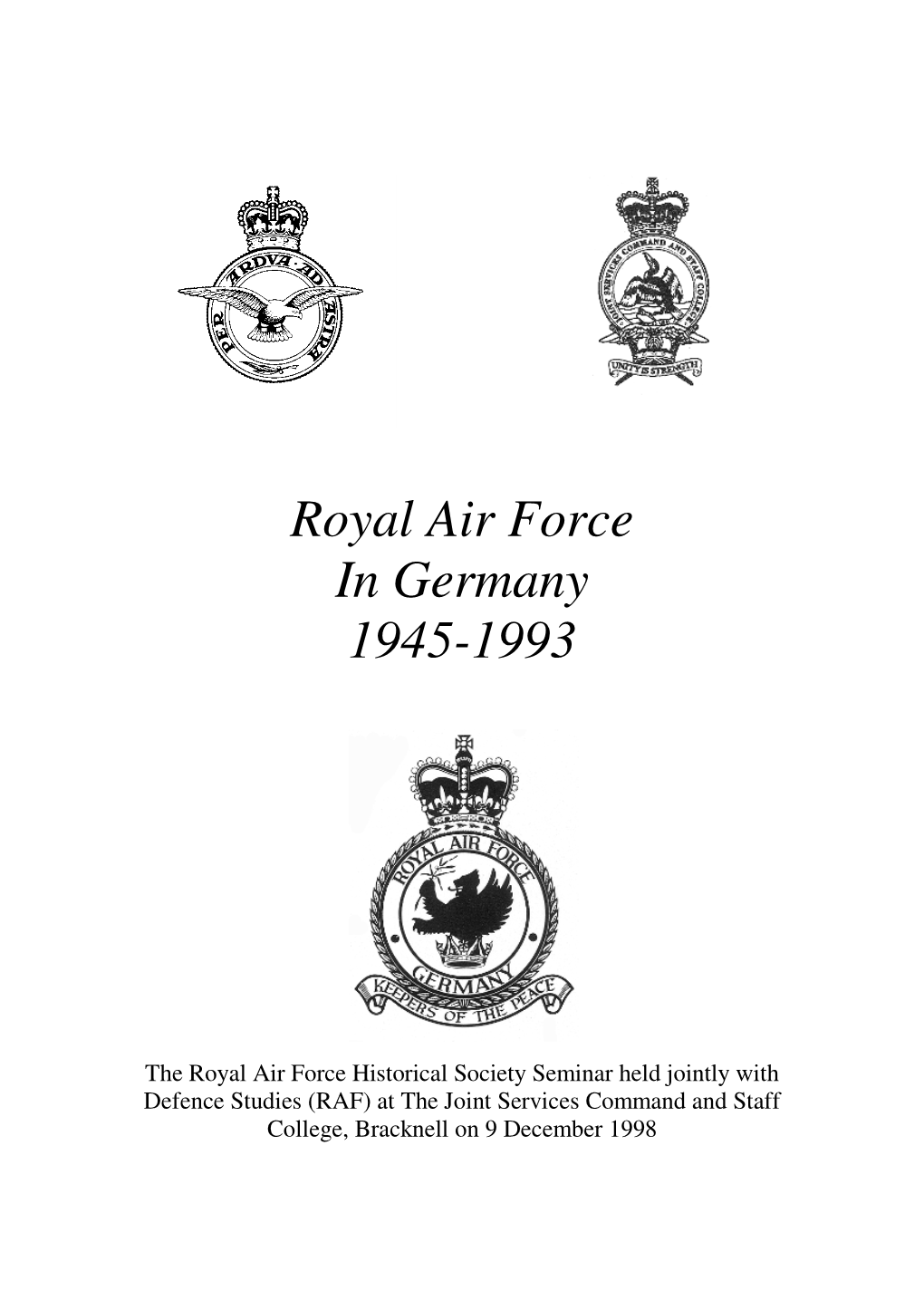 Royal Air Force in Germany 1945-1993