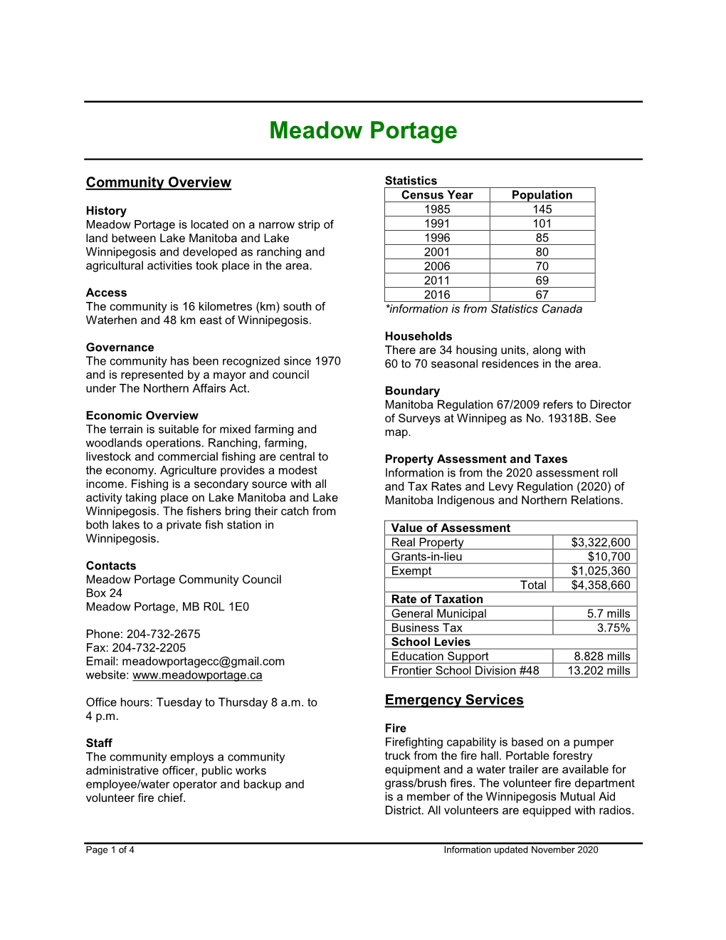 Meadow Portage