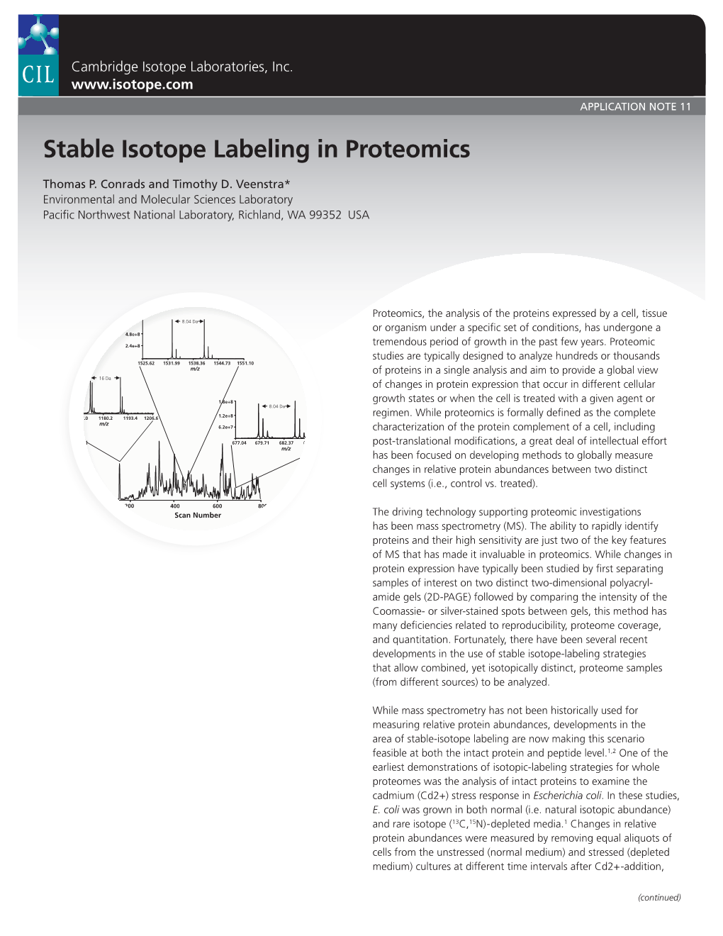 Stable Isotope Labeling in Proteomics