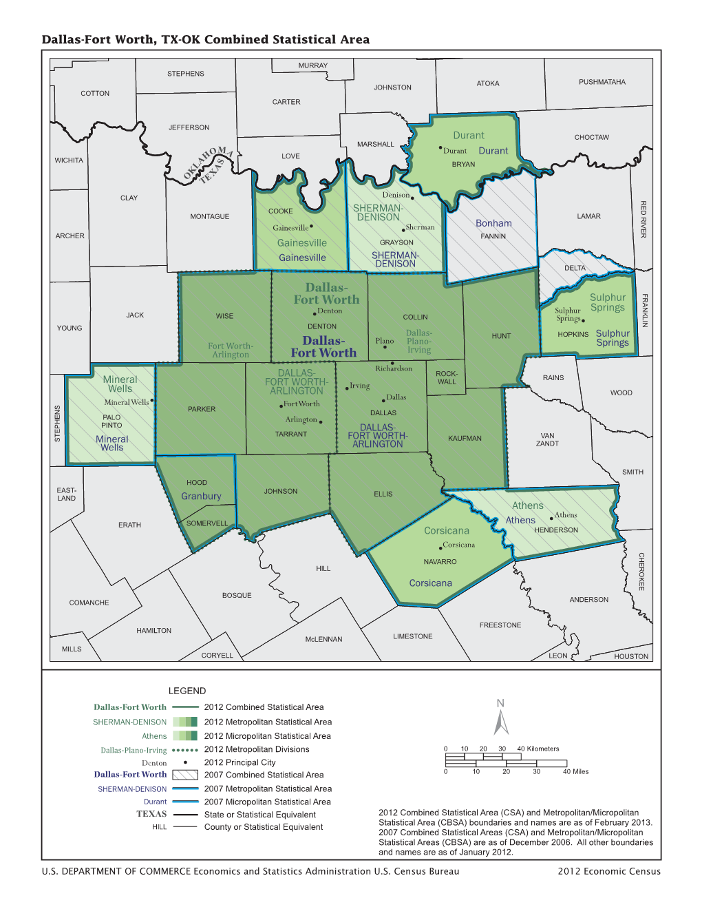 Dallas-Fort Worth, TX-OK Combined Statistical Area