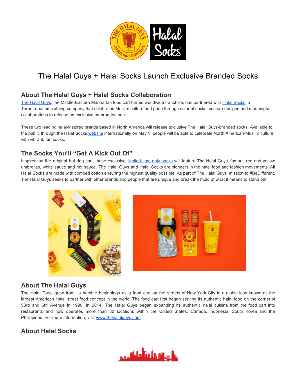 The Halal Guys + Halal Socks Launch Exclusive Branded Socks