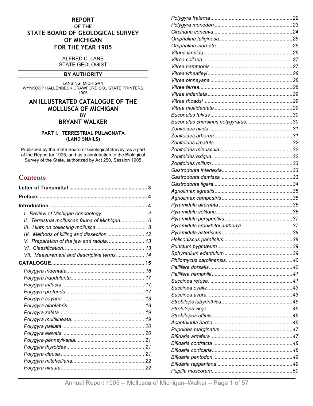 Contents Gastrodonta Demissa