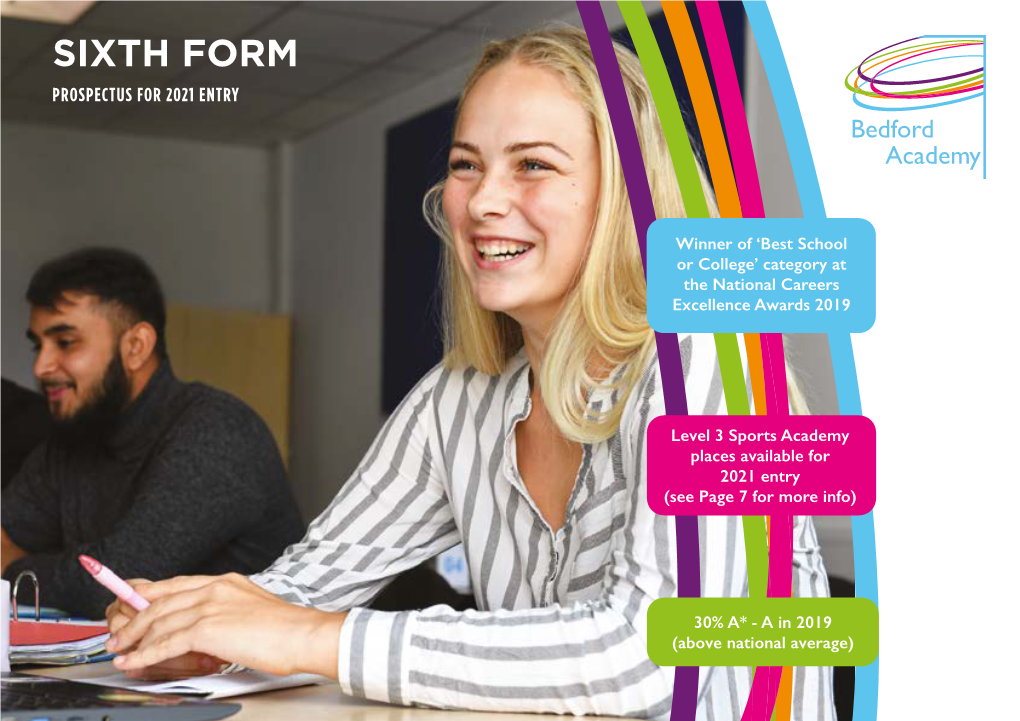 SIXTH FORM PROSPECTUS for 2021 ENTRY Bedford Academy