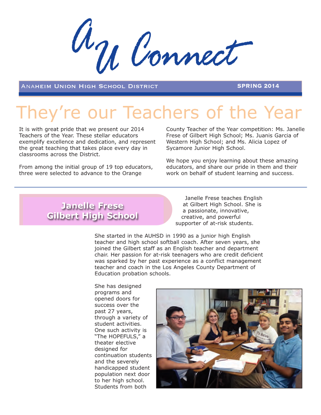 They're Our Teachers of the Year