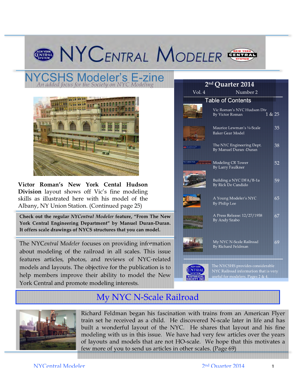 NYCSHS Modeler's E-Zine