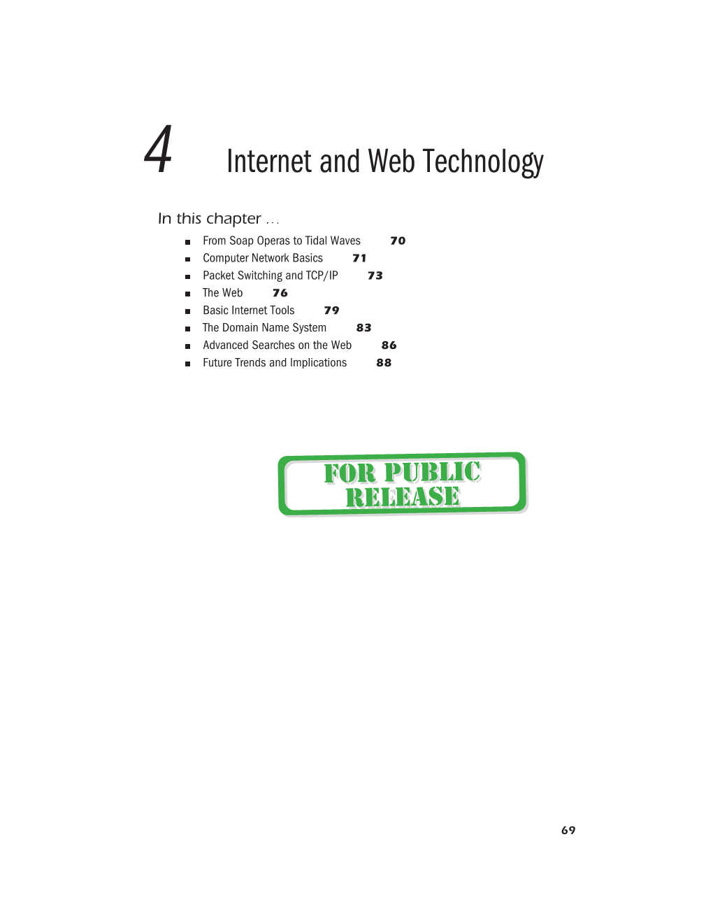 Packet Switching and TCP/IP 73