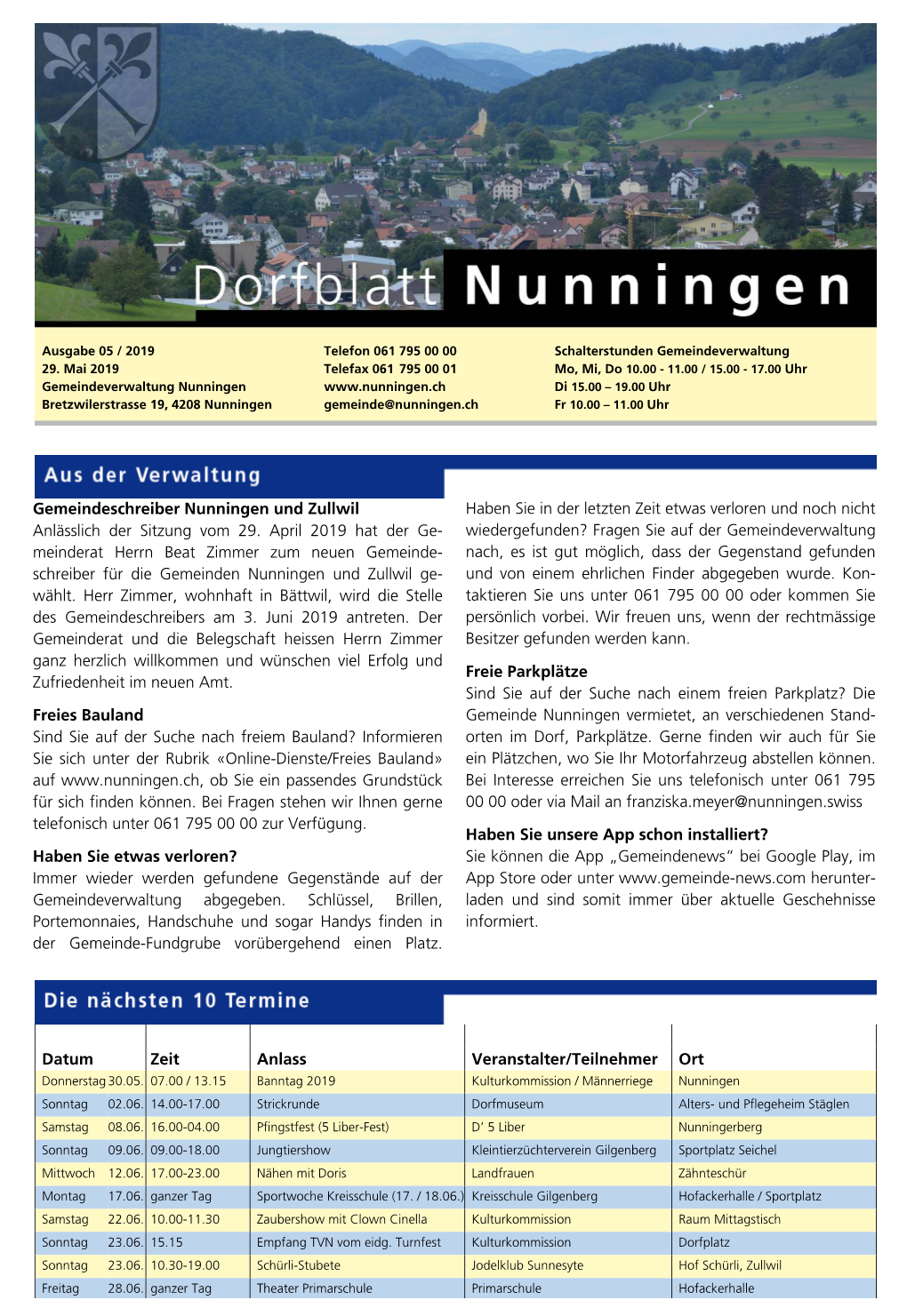 Dorfblatt 2019 05