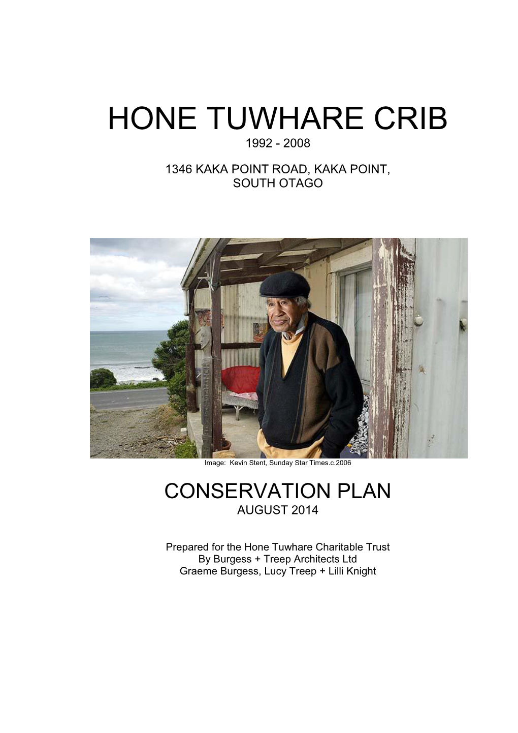 Tuwhare Crib Conservation Plan Final Print Issue December 2014