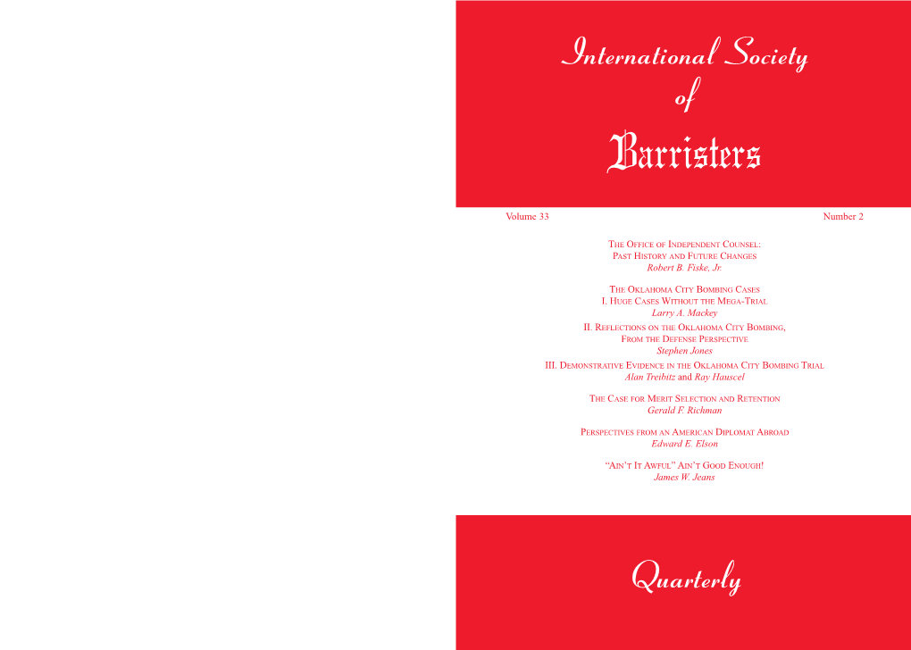 International Society of Quarterly