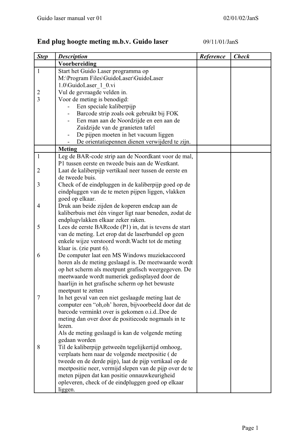 Spaceframe Assembly Manual/Checklist