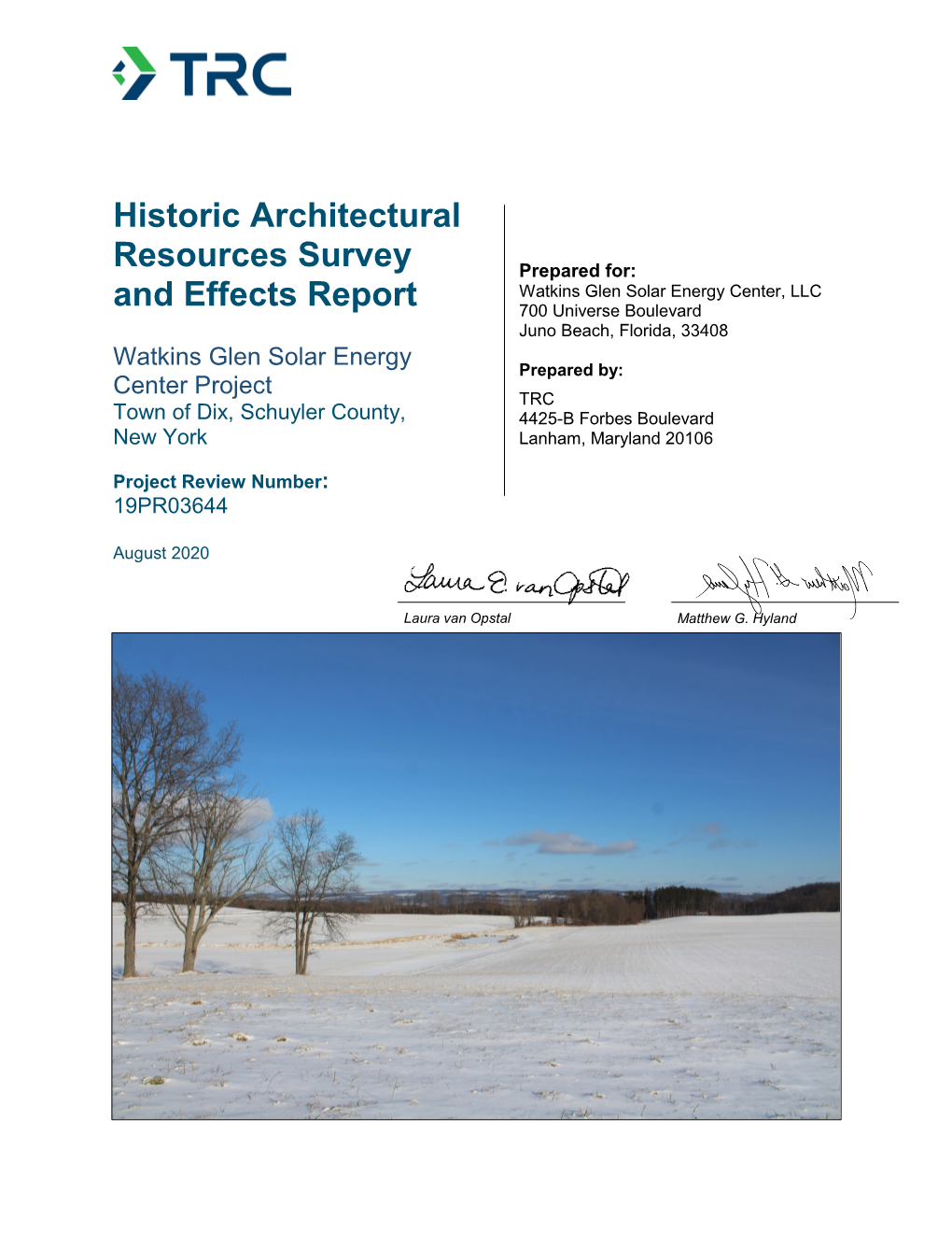 Appendix 20-3. Architectural Survey Report.Pdf