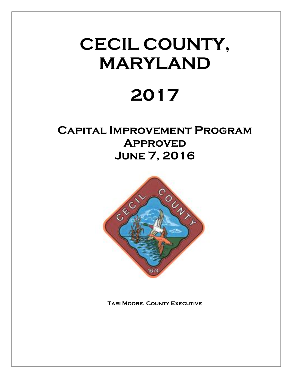 2017 Approved Capital Improvement Program