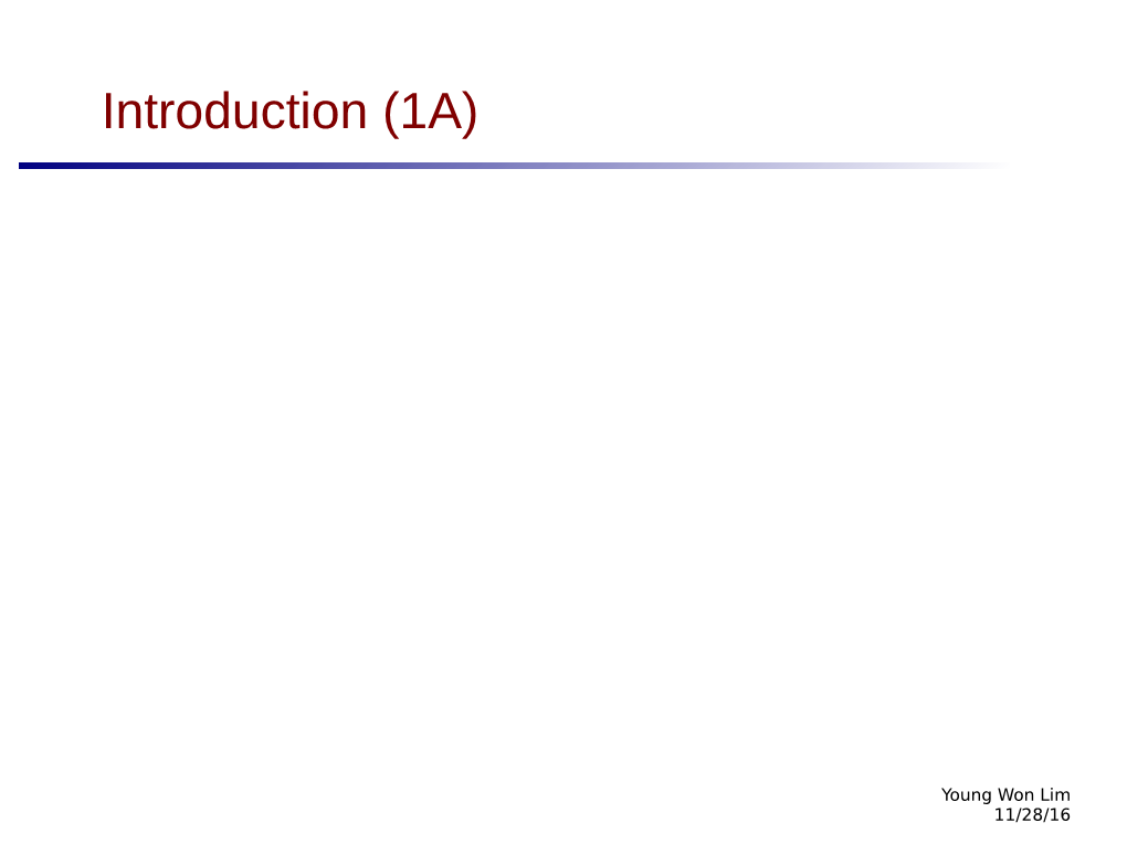 Introduction (1A)