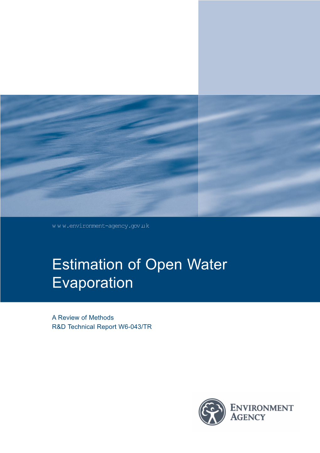 Estimation of Open Water Evaporation