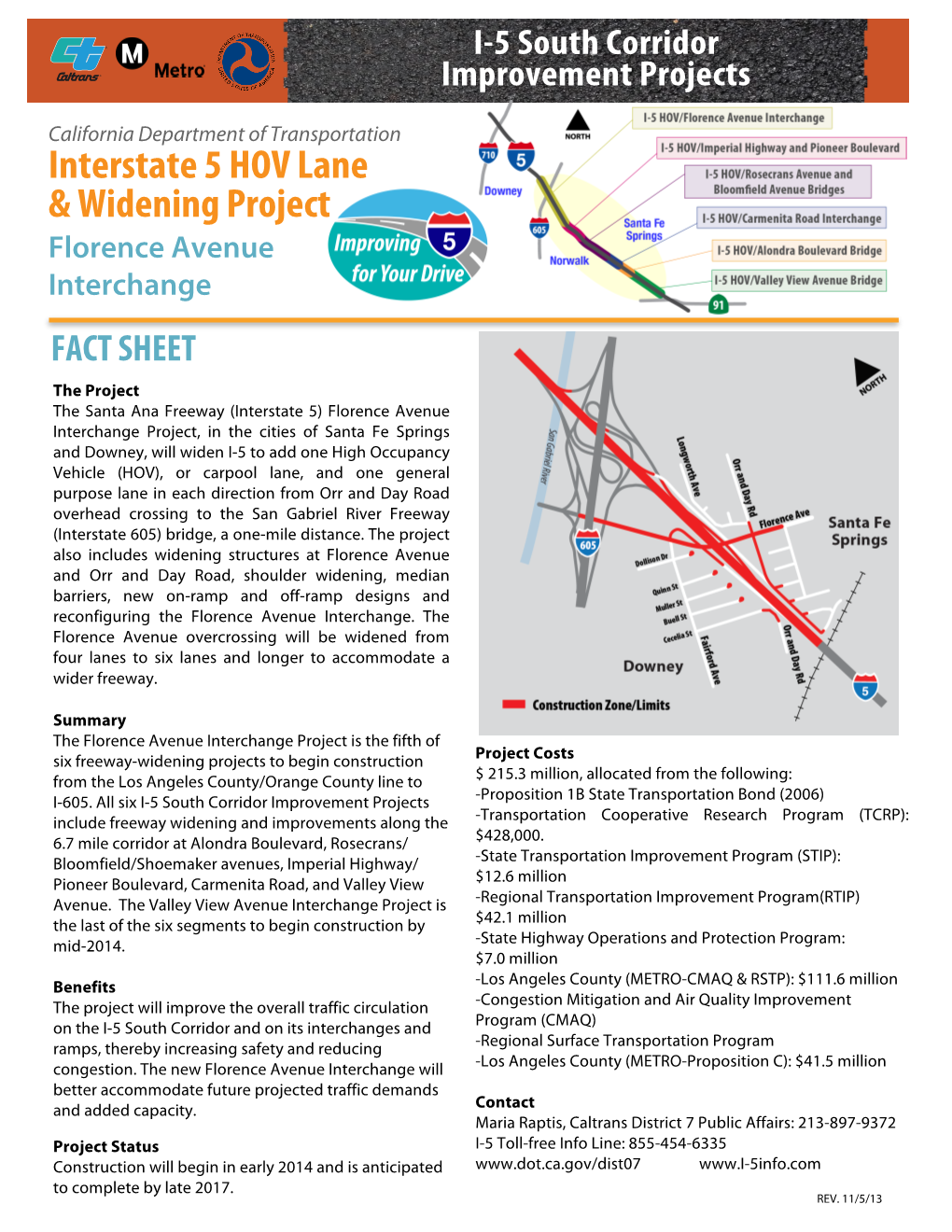 Florence Avenue Interchange Fact Sheet