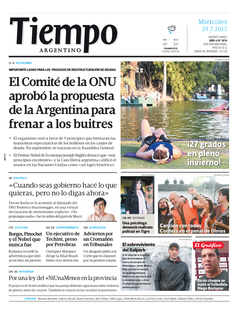 El Comité De La ONU Aprobó La Propuesta De La Argentina Para Frenar a Los Buitres