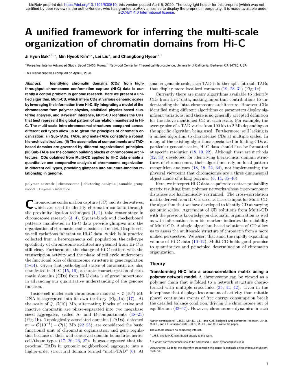 A Unified Framework for Inferring the Multi-Scale Organization Of