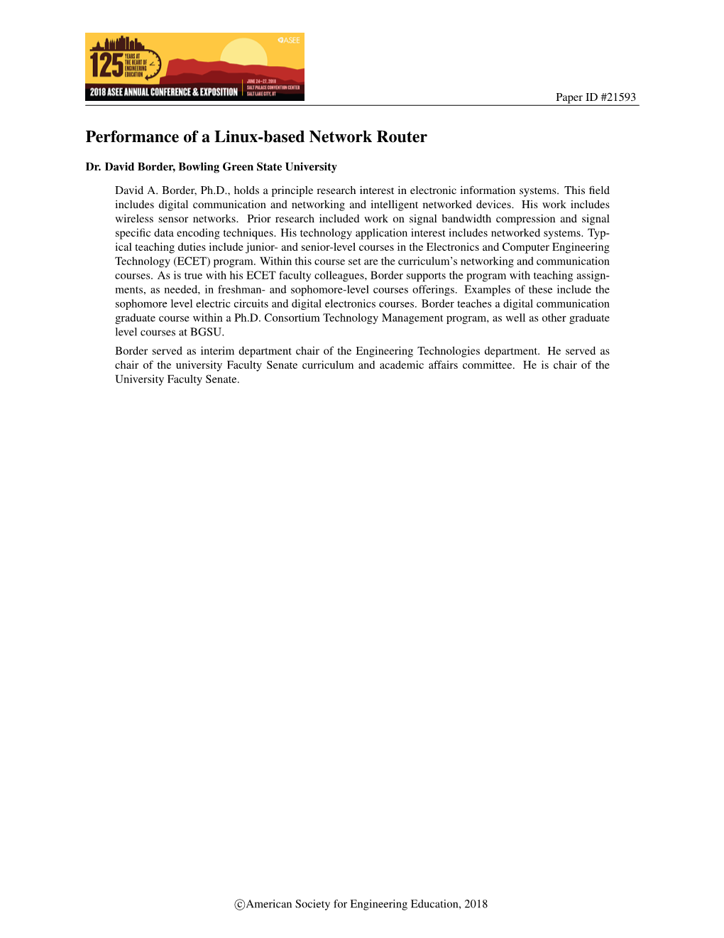 Performance of a Linux-Based Network Router