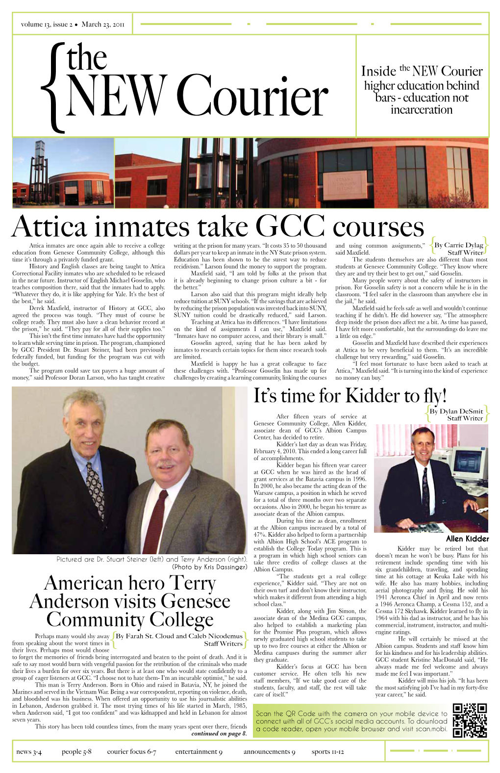 Attica Inmates Take GCC Courses Attica Inmates Are Once Again Able to Receive a College Writing at the Prison for Many Years