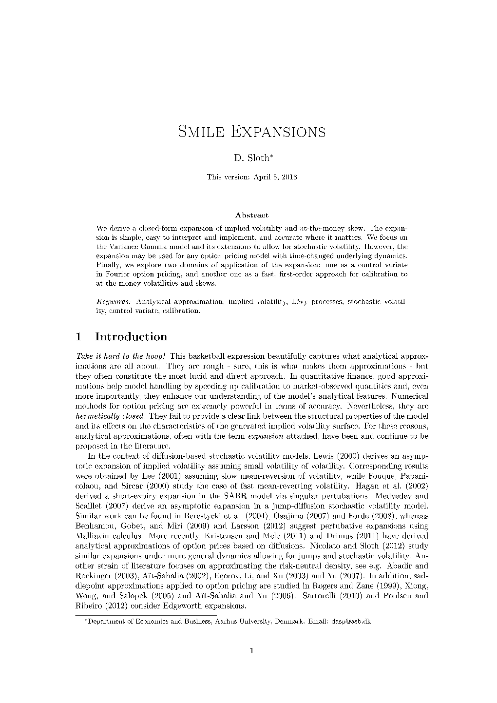 Smile Expansions