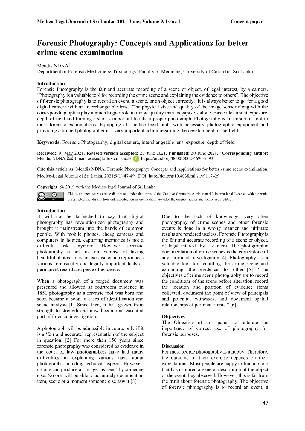 Forensic Photography: Concepts and Applications for Better Crime Scene Examination