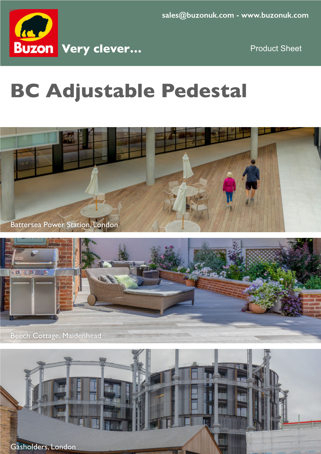 BC Adjustable Pedestal Trade Price List 2019