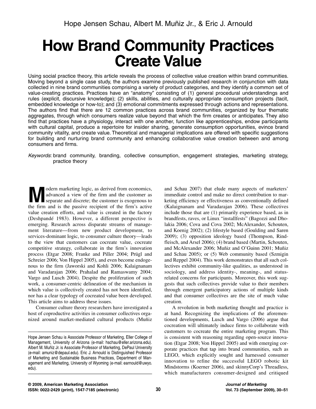 How Brand Community Practices Create Value Using Social Practice Theory, This Article Reveals the Process of Collective Value Creation Within Brand Communities