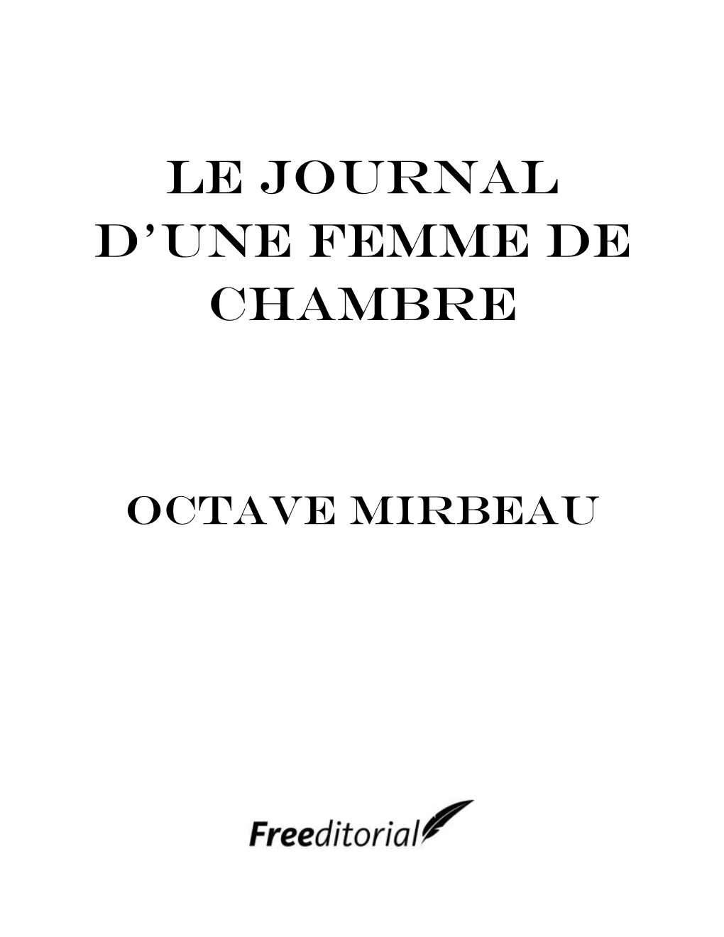 Le Journal D'une Femme De Chambre