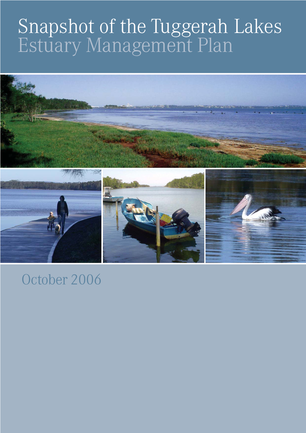 Snapshot of the Tuggerah Lakes Estuary Management Plan