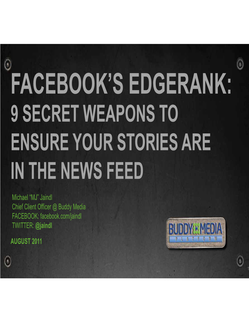 Facebook's Edgerank